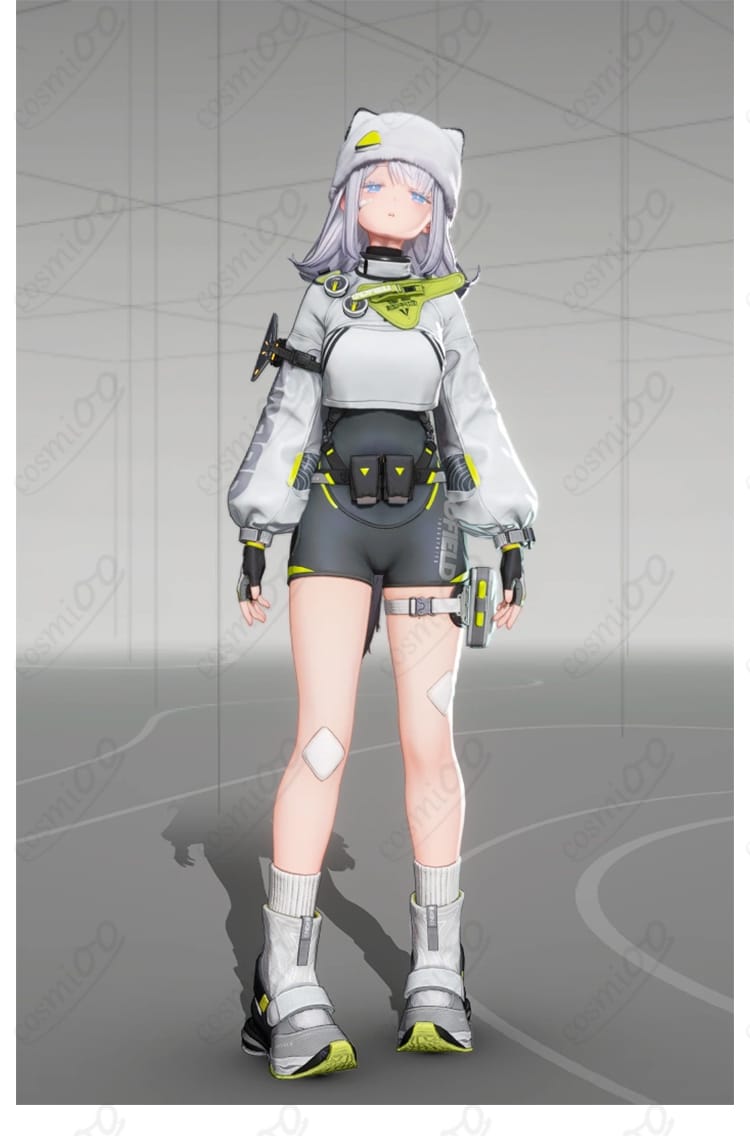 アークナイツ:エンドフィールド エステーラのネコ耳帽子とハーネスベルト付きフルセット衣装