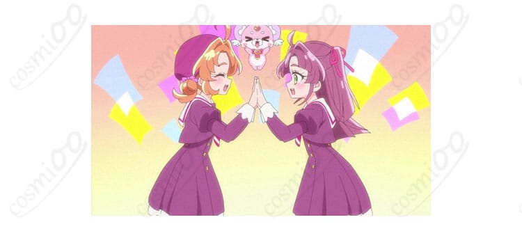 名探偵プリキュア!まことみらい学園制服コスプレ衣装のワンピース側面