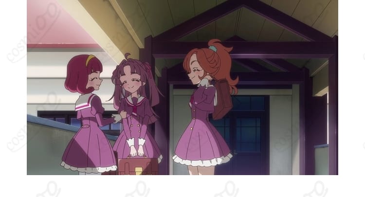 名探偵プリキュア!まことみらい学園制服コスプレ衣装のワンピース背面