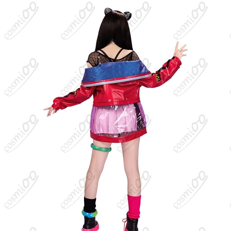 BanG Dream! サイバー系ステージ衣装｜ネコミミヘッドホン付きで写真映えと着脱ラクを両立 - 3枚目の画像