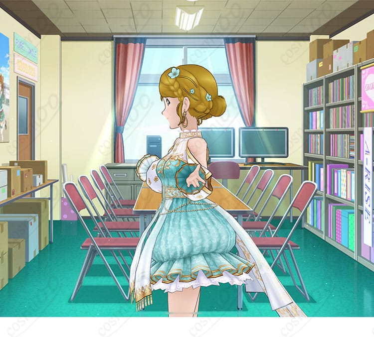小泉花陽 イノセント・ヒーリング 衣装 左側ディテール(ウエスト・スカート)