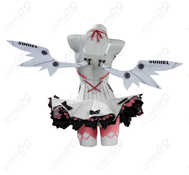 ゼンレスゾーンゼロ風アイドル衣装の背面デザインとファスナー位置
