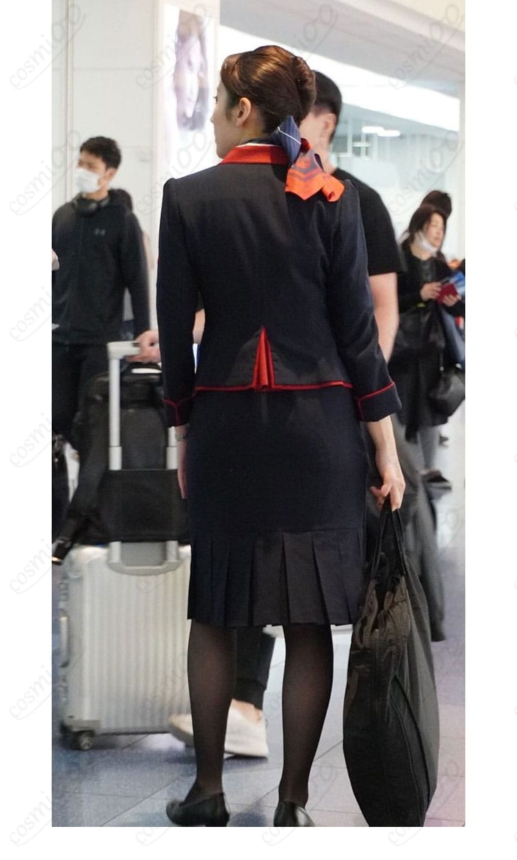 JAL CA 制服 日本航空 客室乗務員 10代目制服 コスプレ衣装-3