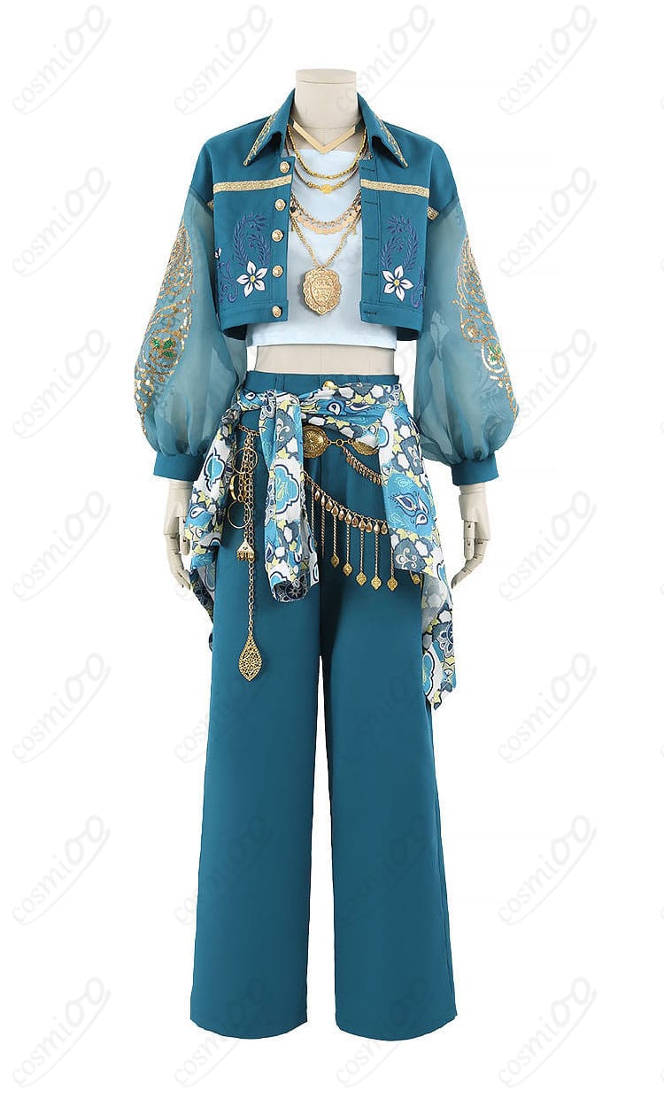 ツイステ風 寮服コスプレ衣装のジャケットとパンツの正面全体