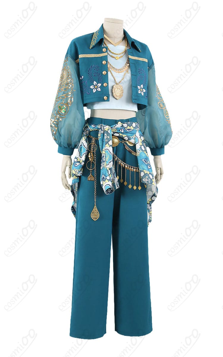 ツイステ風 寮服コスプレ衣装 右側の装飾と縫製ディテール