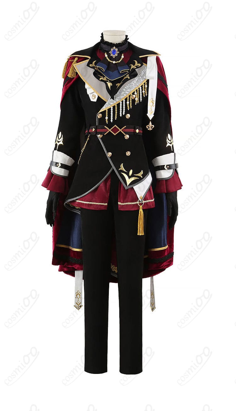 Knights MASQUERADE NIGHTコスプレ衣装の正面全体図(コート・シャツ・ズボン)