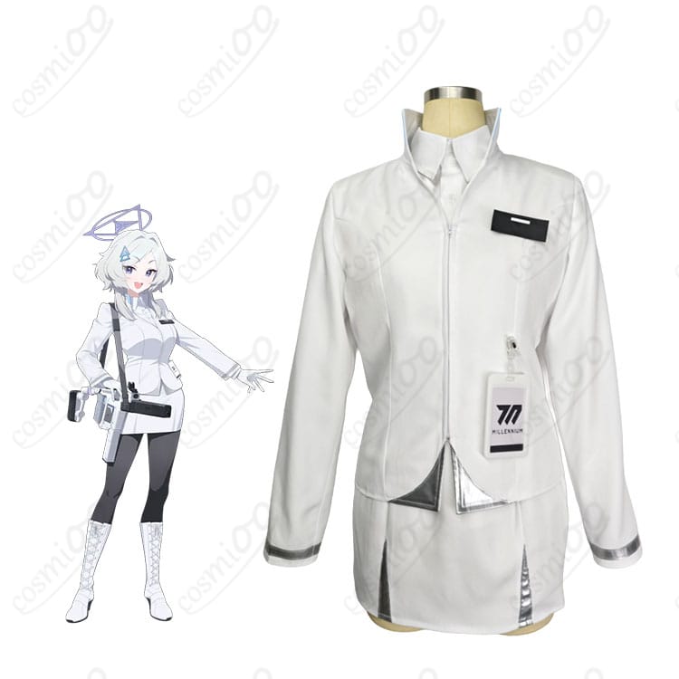 ブルーアーカイブ 吾妻カリンの制服コスプレを着用した全身イメージ