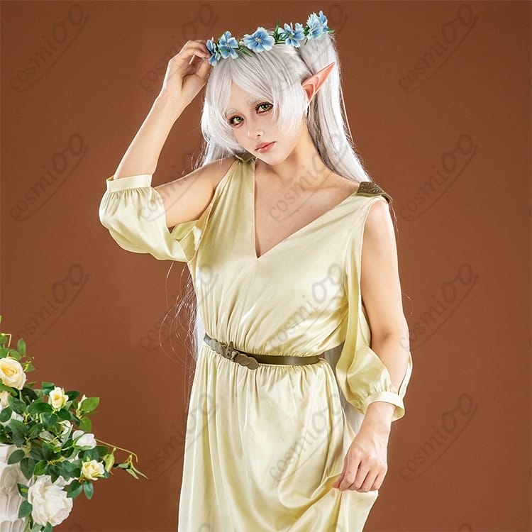 葬送のフリーレン フリーレン コスプレ衣装｜清楚ワンピースで上品に再現、初心者も安心 - 6枚目の画像