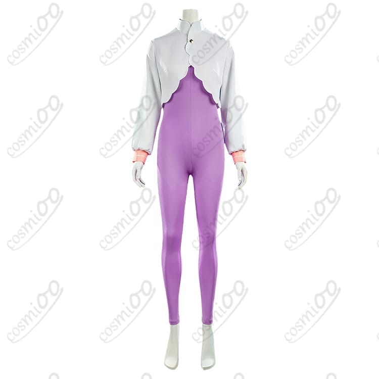 Re:ゼロ エミリア コスプレ衣装 清楚＆上品のフードマント×ボディスーツで高再現 - 4枚目の画像