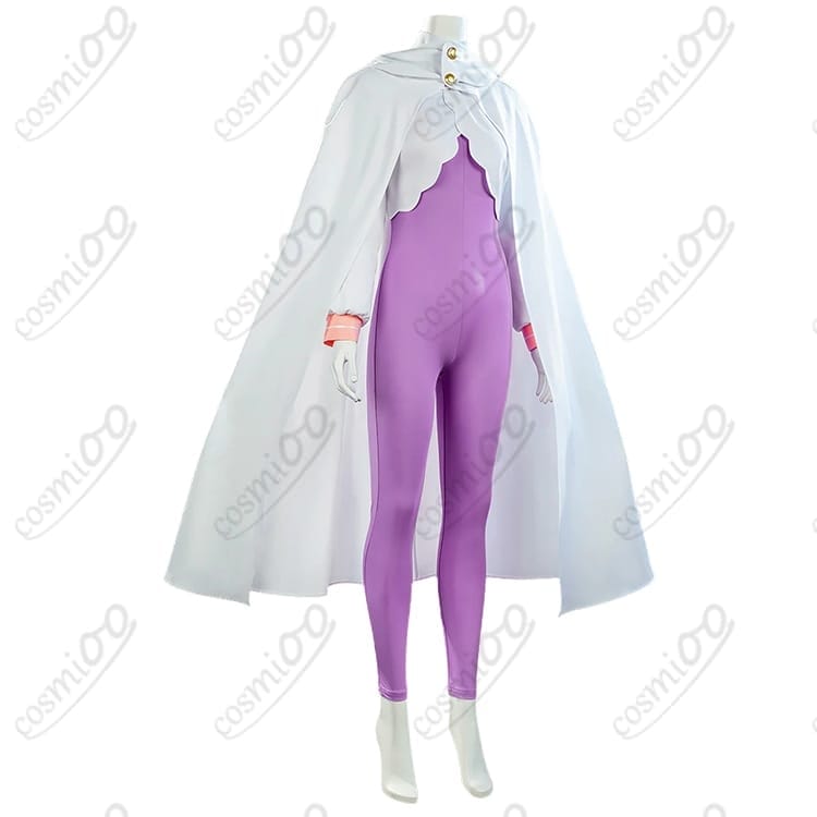 Re:ゼロ エミリア コスプレ衣装 清楚＆上品のフードマント×ボディスーツで高再現 - 2枚目の画像