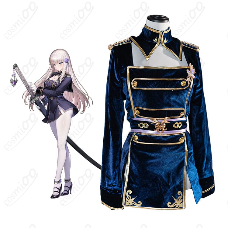 ブラウンダスト2 小さな女の子 戦闘服コスプレ一式を着用したモデルの全身イメージ