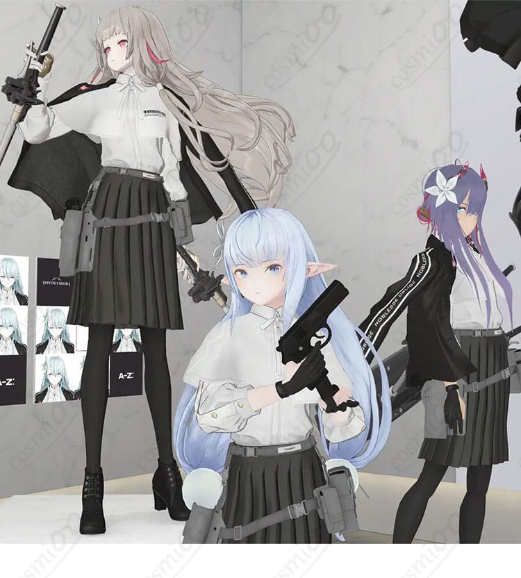 A-Z: [S] 衣装セットの白いシャツ単体ディテール