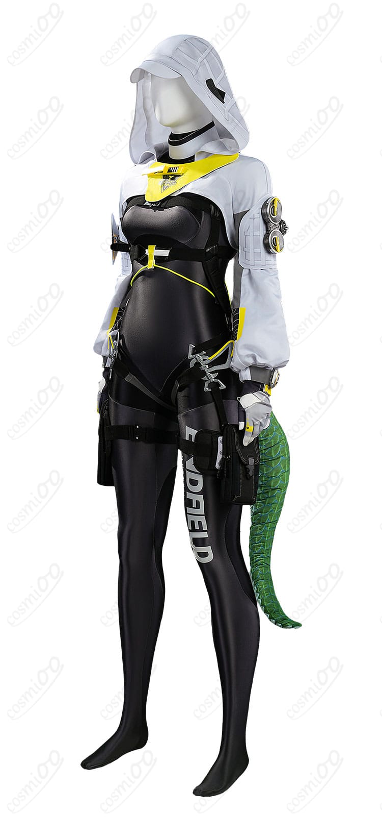 フローライト 戦闘服コスプレ衣装の側面シルエット