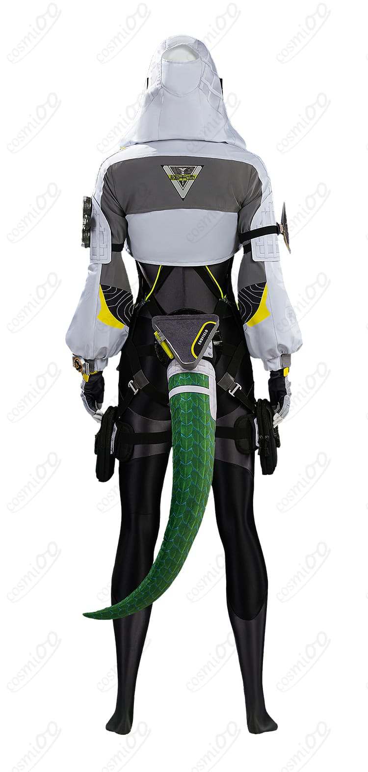 フローライト 戦闘服コスプレ衣装の背面ディテール