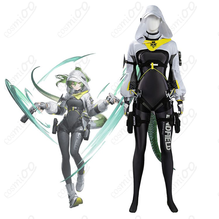 フローライト 戦闘服のキャラクター全身イメージと衣装セットのビジュアル