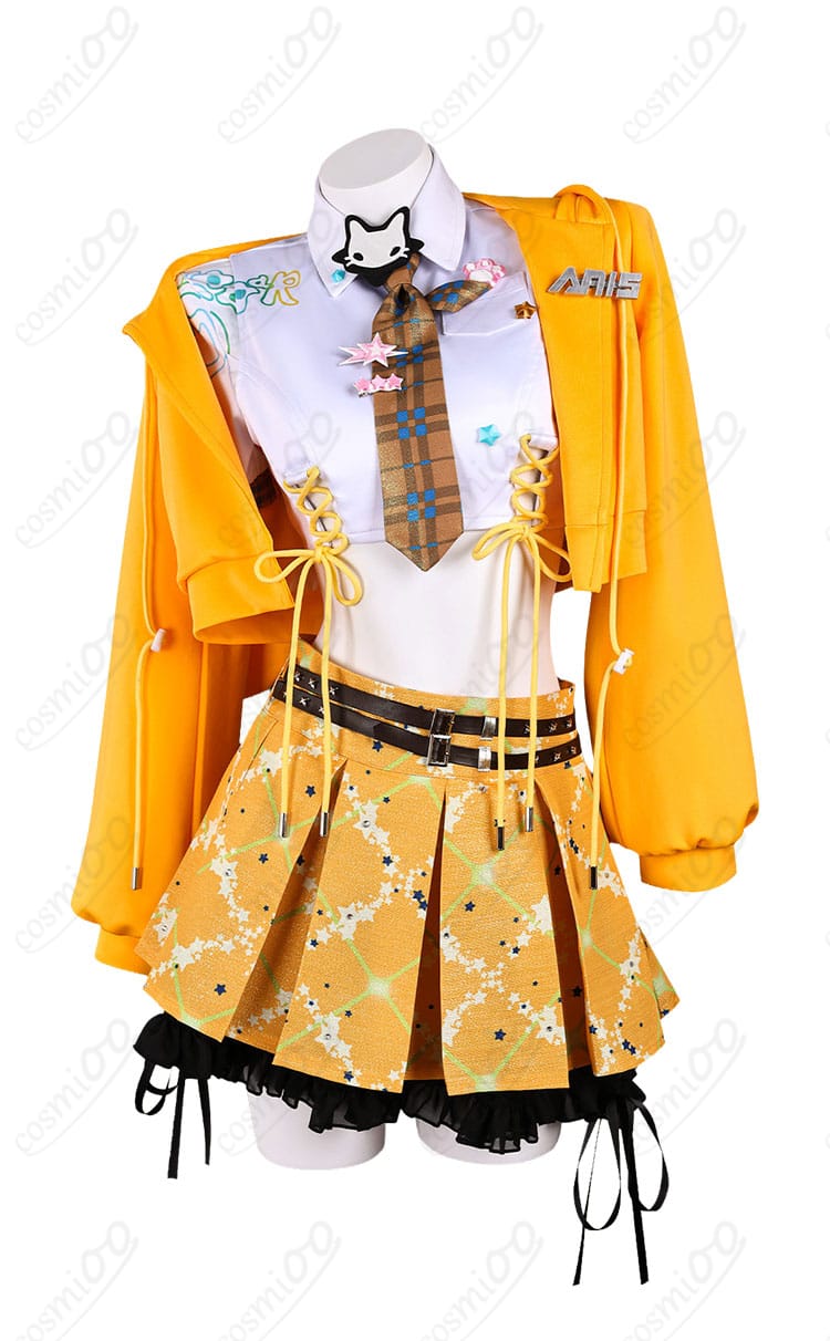 アニス T.T. STAR コスプレ衣装のコート・シャツ・スカート正面全体