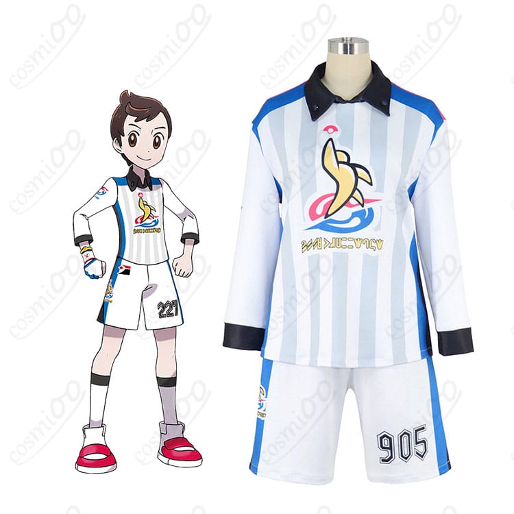 マサルのジムチャレンジユニフォーム一式と全身イメージ(ポケットモンスター ソード・シールド)