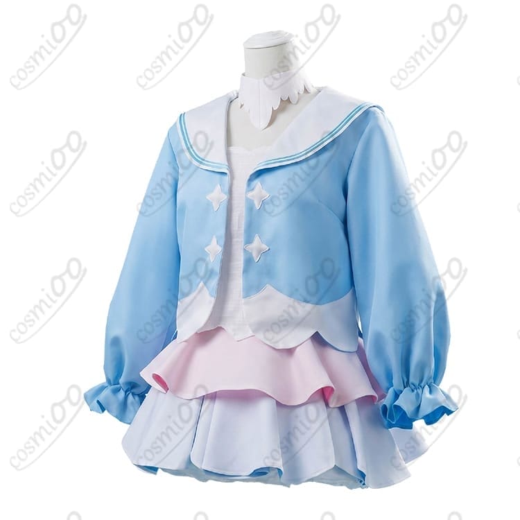 ホロライブ 天音かなた（かなたん）翼付き天使コスプレ衣装｜着脱しやすい6点セット - 3枚目の画像