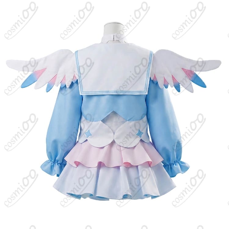 ホロライブ 天音かなた（かなたん）翼付き天使コスプレ衣装｜着脱しやすい6点セット - 2枚目の画像