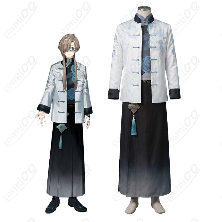 にじさんじ・叶 チャイナ服Ver.コスプレ衣装の人物イメージと衣装全体