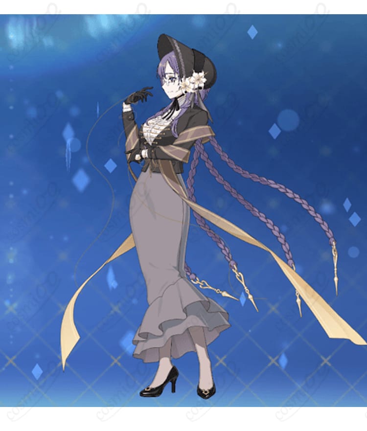 Fate/Grand Order ウルズ 第2再臨コスプレ衣装の側面ディテールとシルエットが分かる画像
