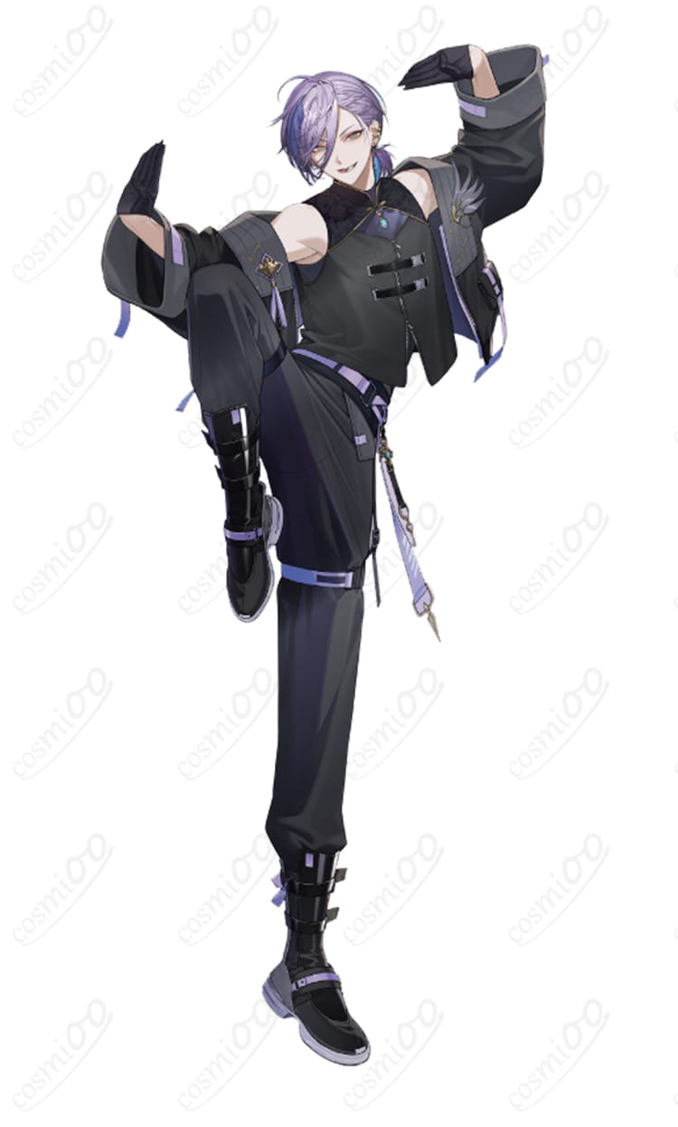 榊ネス『1st LIVE One-Off』モチーフのアイドル衣装を着用した全身イメージ(COSMIOO制作コスプレ衣装)」}】}