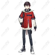 にじさんじ 三枝明那 新衣装 コスプレ衣装｜赤パーカー風、初心者も着脱ラクで高再現 - 1枚目の画像（サムネイル）