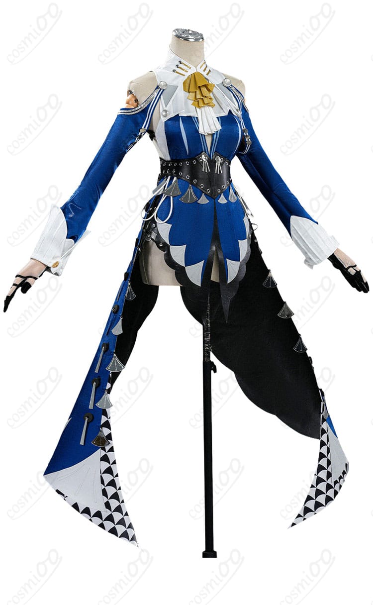 ヴェリナ・エガード コスプレ衣装の左側シルエットと装飾