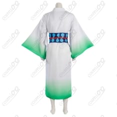 MONSTERS 一百三情飛龍侍極 リューマ白×グリーン和装コスプレ衣装｜帯付きで端正に再現 - 2枚目の画像（サムネイル）
