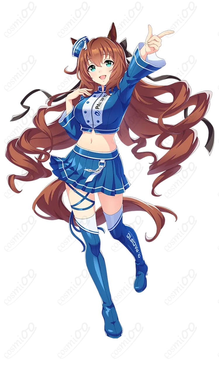 ウマ娘 PACIFIC レースアンバサダーVer. コスプレ衣装の右側ディテール（袖とサイドライン）