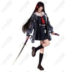 鳴潮 朽葉千咲 制服コスプレ｜高再現フルセットで初心者も着脱ラク - 1枚目の画像（サムネイル）