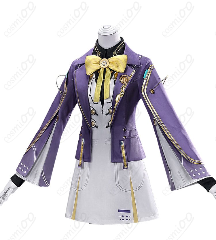 鳴潮 エイメス 制服コスプレのコートとワンピース正面全体