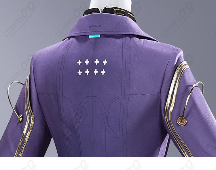 鳴潮 エイメス 制服コスプレの背肩ヨークと切替縫製ディテール