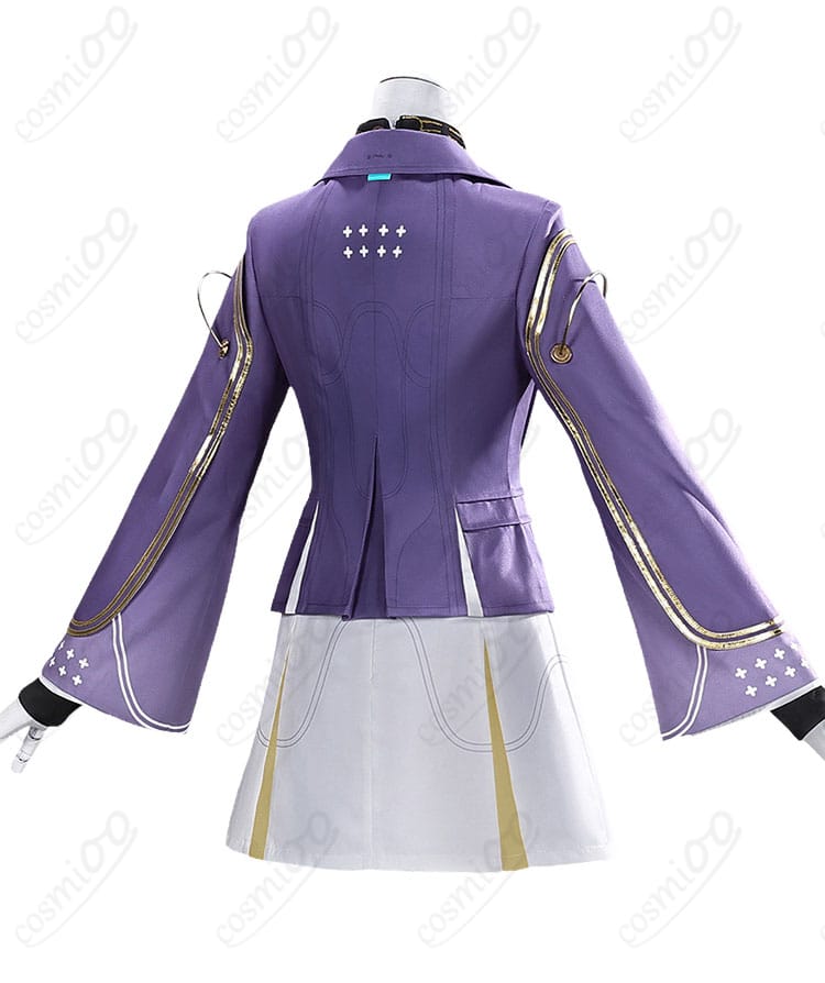 鳴潮 エイメス 制服コスプレのコートとワンピース背面全体