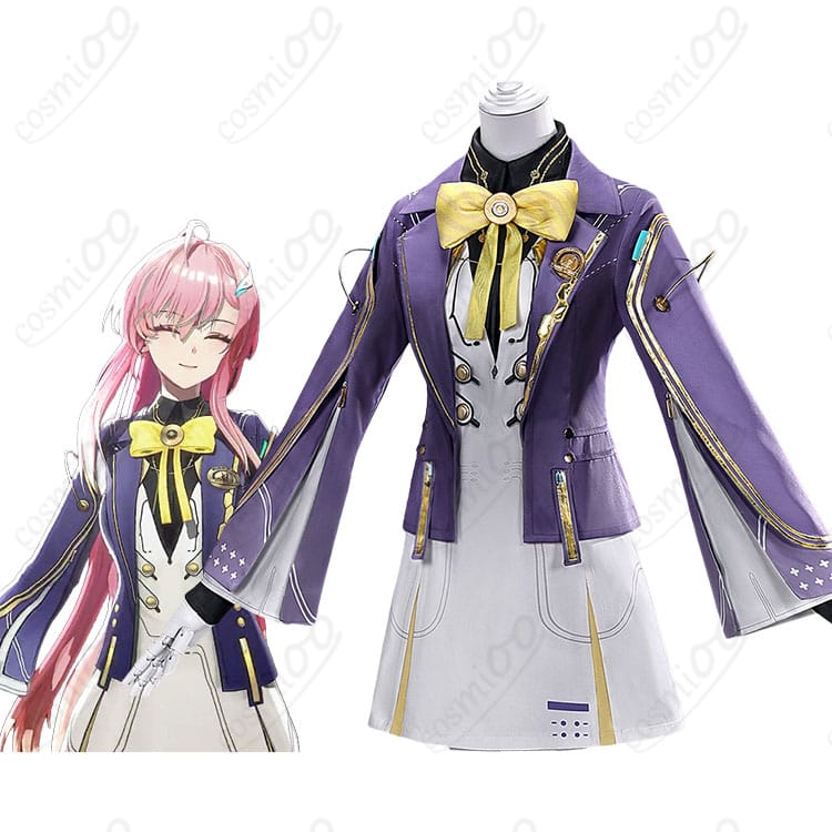 鳴潮 エイメス 制服コスプレのキャラクタービジュアルと衣装全体イメージ