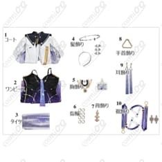 鳴潮 モーニエ コスプレ衣装｜上品×クールで写真映えするフルセット - 6枚目の画像（サムネイル）