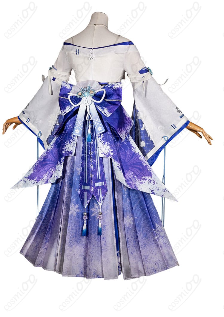 鳴潮 緋雪 2nd Form コスプレ衣装の背面全体と背飾り