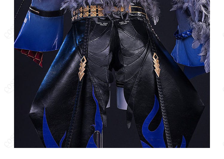 ガルブレーナ コスプレ衣装の背面裾と背中装飾の拡大写真