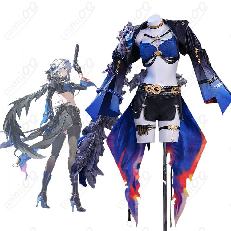 鳴潮のガルブレーナを題材にしたコスプレ衣装を着用した人物の全身イメージ