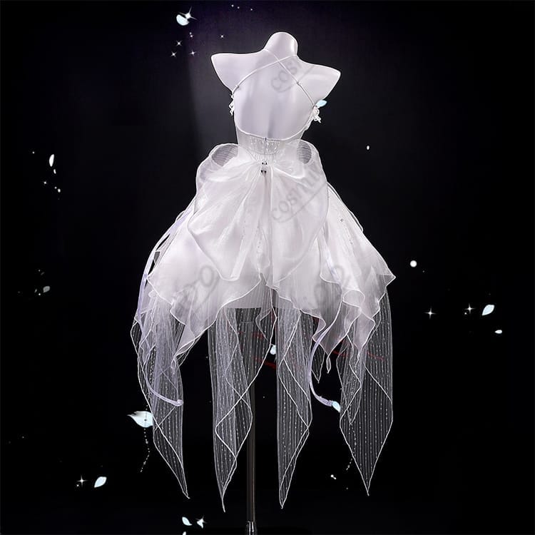 鳴潮（Wuthering Waves）フローヴァ コスプレ衣装｜白赤ドレス撮影セット - 2枚目の画像