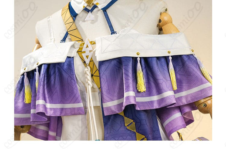 シグリカコスプレ衣装のつけ襟と胸元装飾
