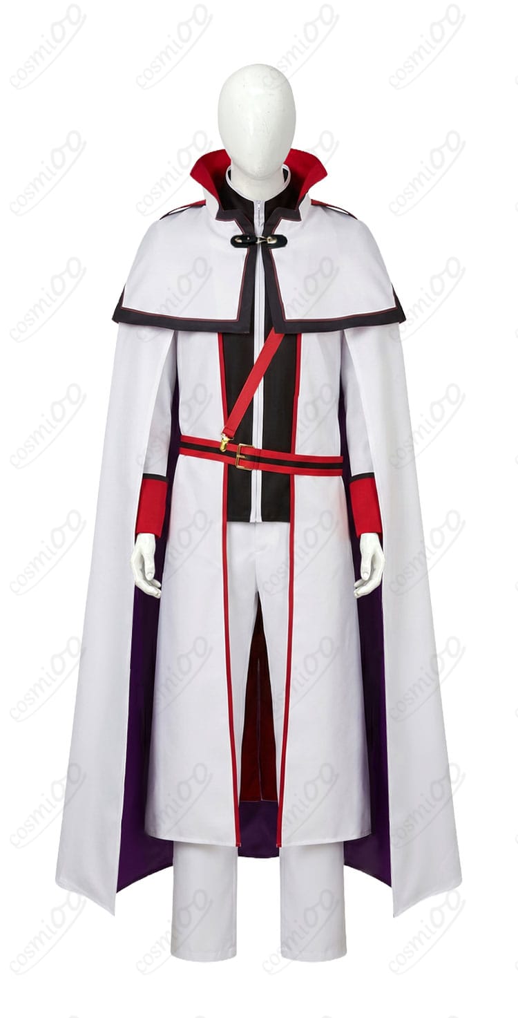 ユリウス・ユークリウス騎士服コスプレ衣装の正面デザイン