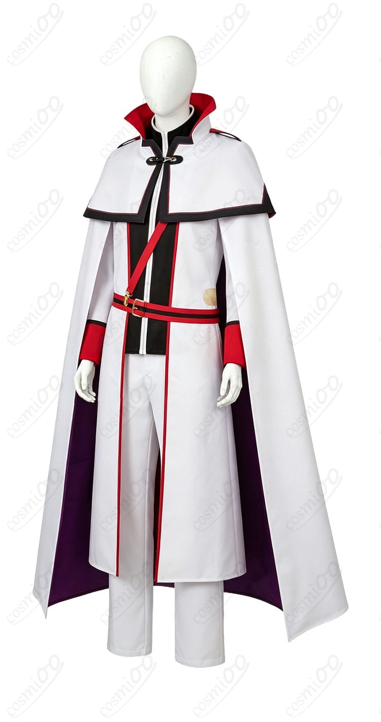 ユリウス・ユークリウス騎士服の左側から見たショルダーベルトのディテール