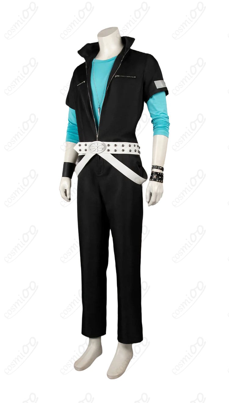 獄寺隼人 修業服のジャケットとパンツを横から見たシルエット