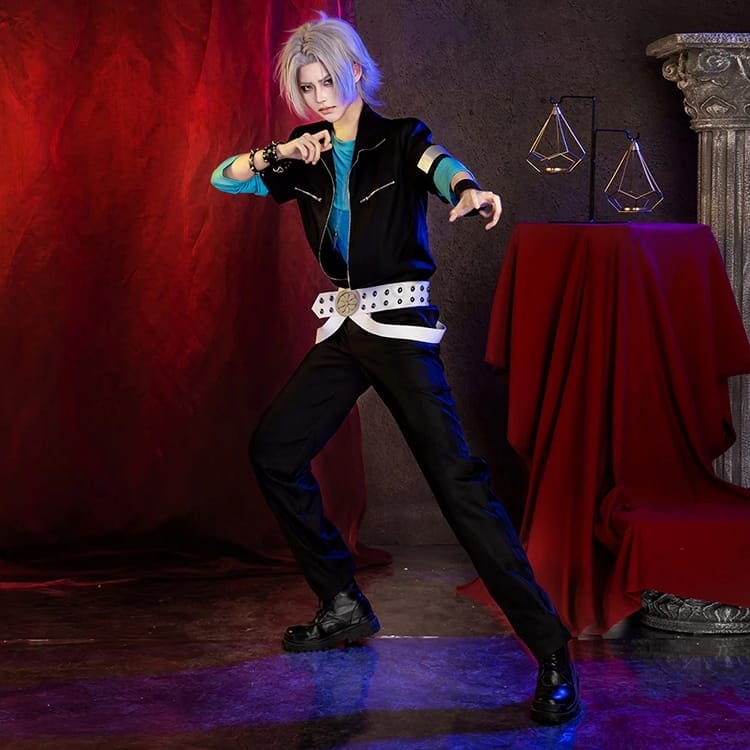 家庭教師ヒットマンREBORN! 獄寺隼人 修業風景ver. 薄手で着やすい高再現コスプレ衣装 - 4枚目の画像