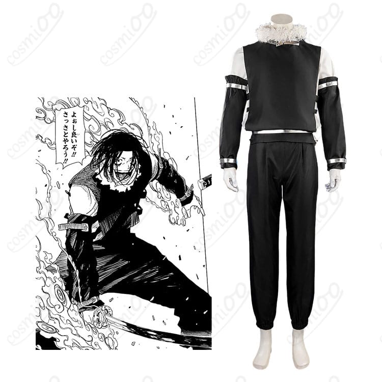 『カグラバチ』双城厳一のキャラクターイメージとコスプレ戦闘服の全体像