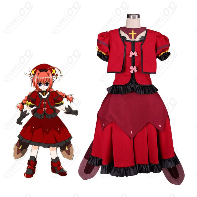 『魔法少女リリカルなのはA's』ヴィータ騎士服Ver.のキャラクター着用イメージと衣装全体