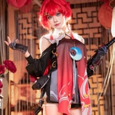 鳴潮・丹瑾の侠客風コスプレ衣装｜小物付きで全身再現を楽しめるセット - 2枚目の画像（サムネイル）