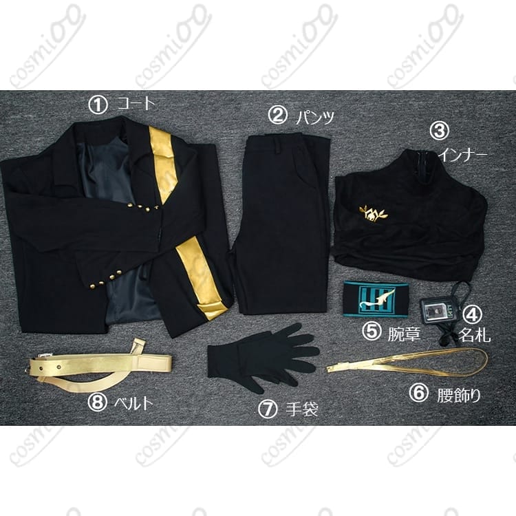 Limbus Company ヴェスパ・クラブロ コスプレ衣装｜小物まで揃うクールなフィクサー風セット - 5枚目の画像