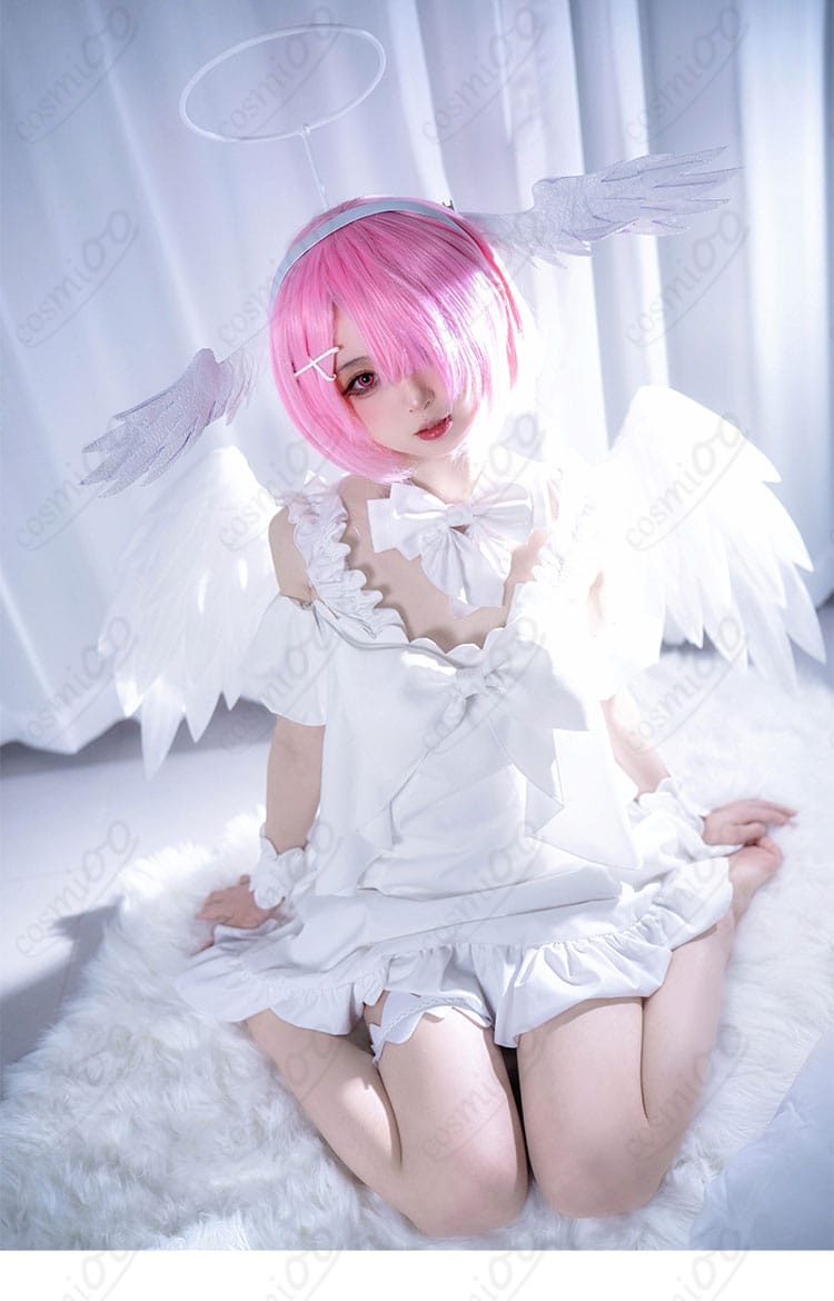 ラム&レム Sweet Angel ver.衣装の衣襟装飾ディテール